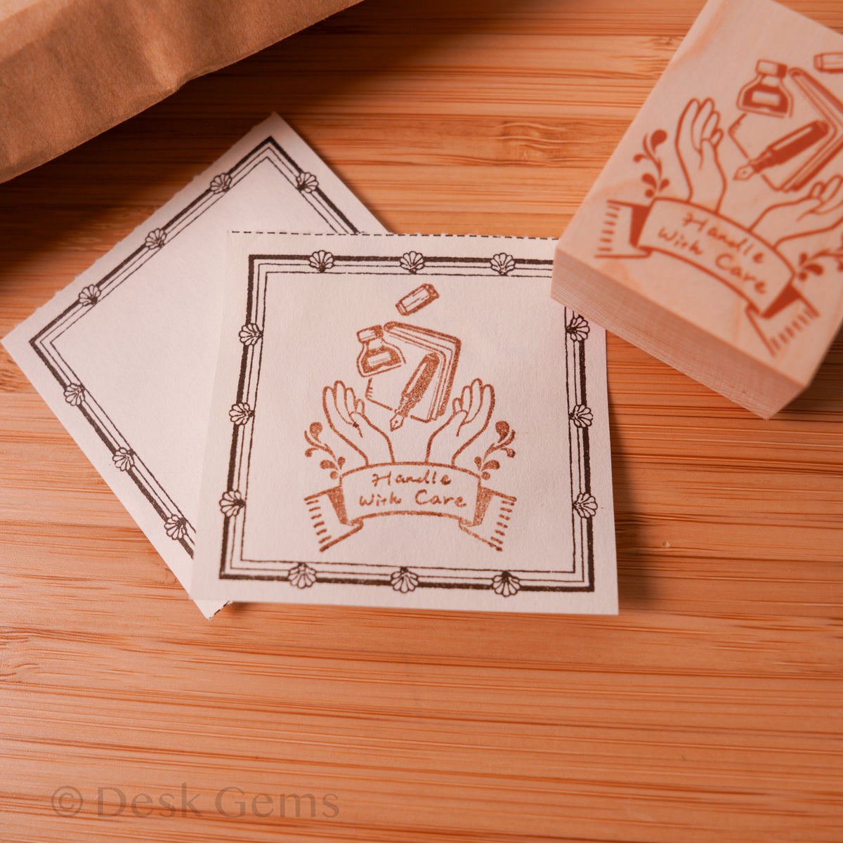 The "Handle with Care" Stamp (Stationery Version)