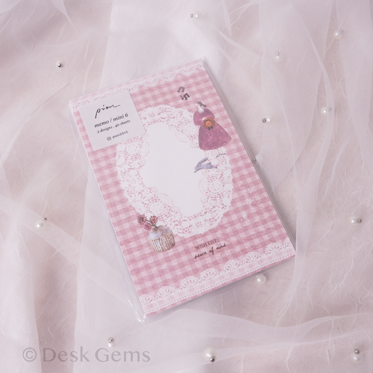 Pion Mini 6 Memo Paper Set - Wish List