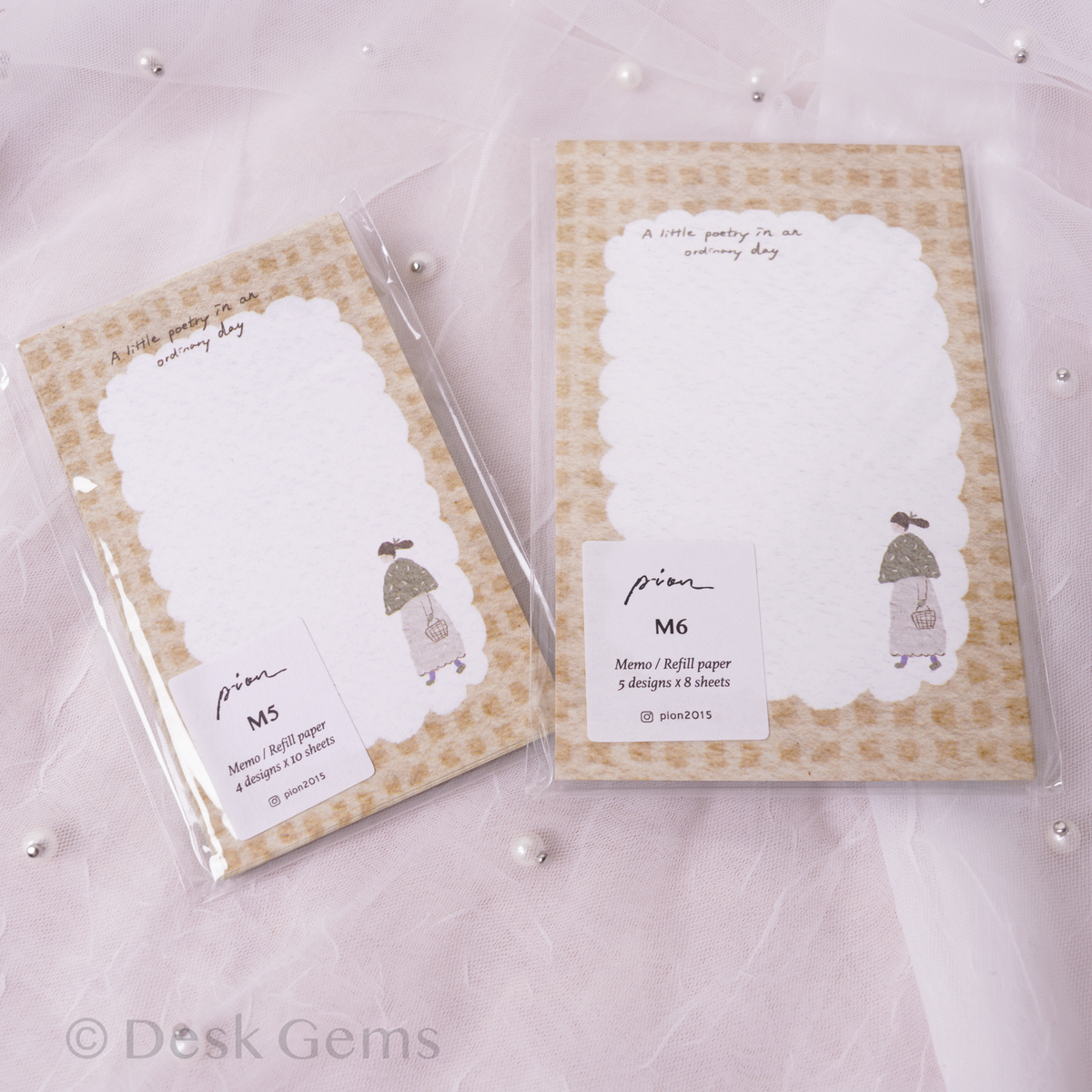 Pion Original Memo Paper/Inserts Set - Cozy Mood