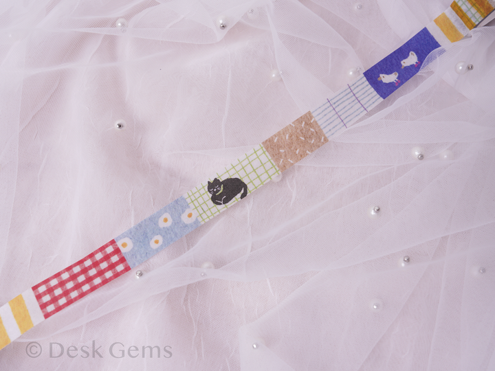 Pion Washi Tape - Cat on the Rug - Green