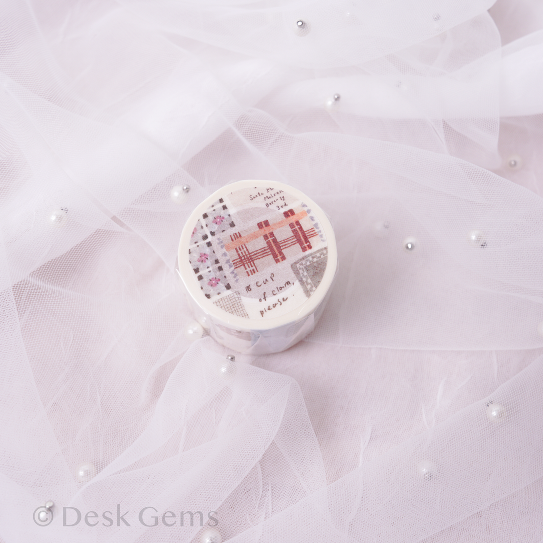 Pion Kiss-cut Washi Tape - Cozy Mood