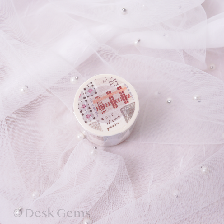 Pion Kiss-cut Washi Tape - Cozy Mood