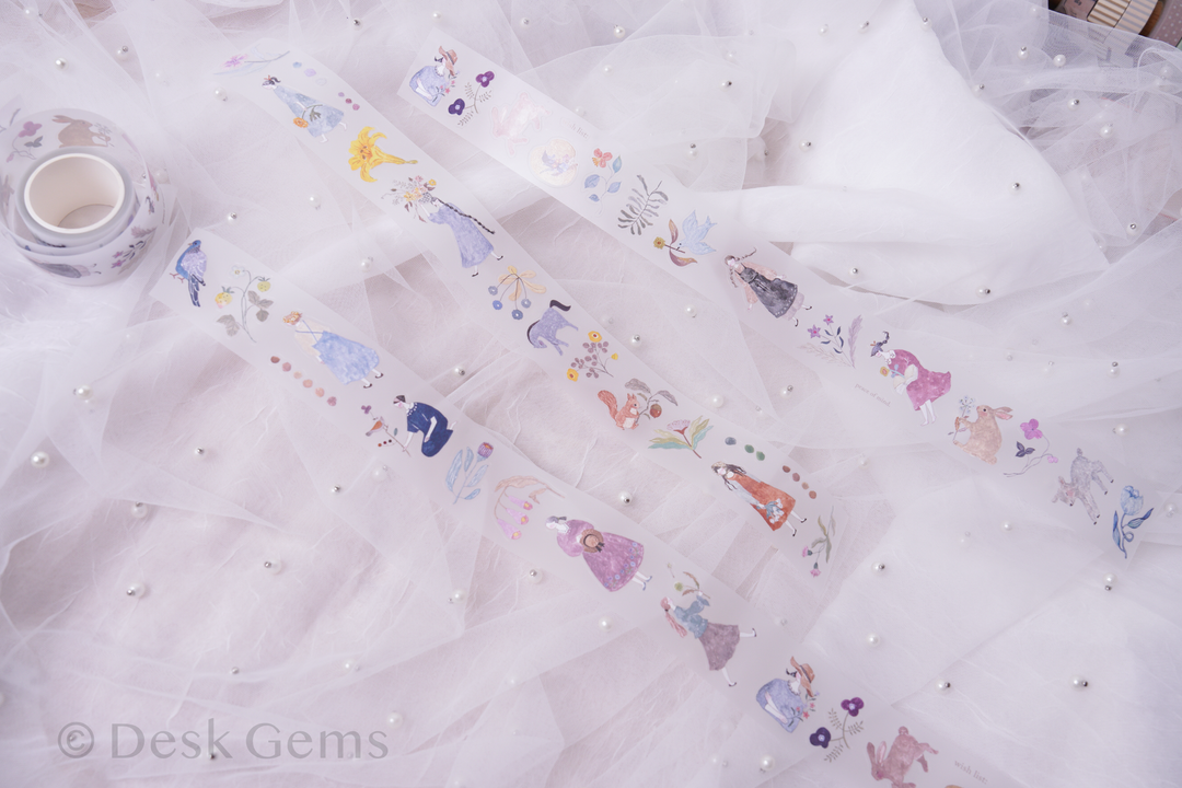 Pion Kiss-cut Matte PET Tape - Blooming (Revised Version)