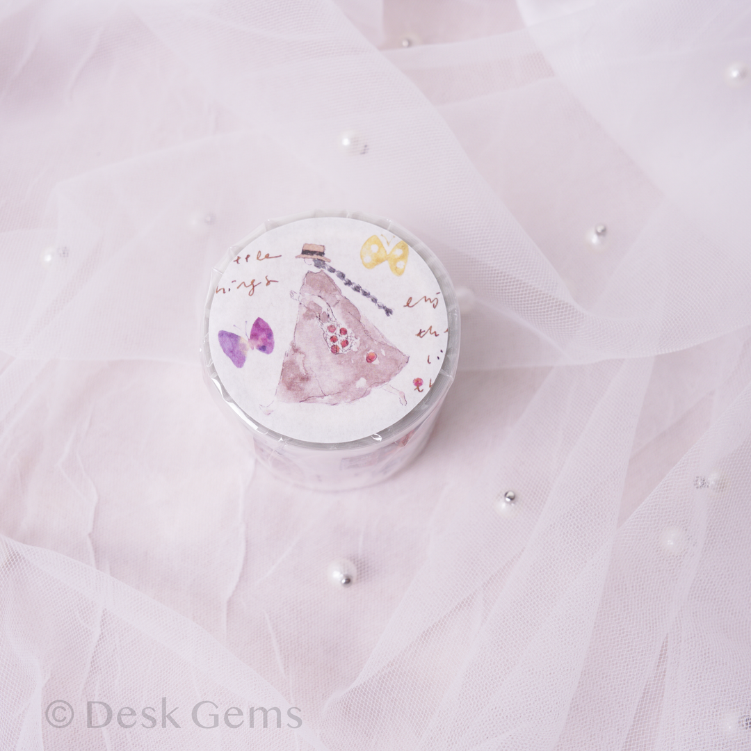 Pion Kiss-cut Matte PET Tape - Mini Girl (Revised Material)