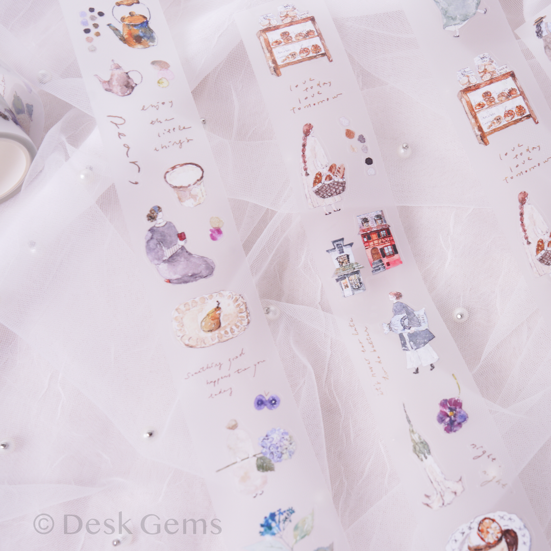 Pion Kiss-cut Matte PET Tape - Mini Girl (Revised Material)