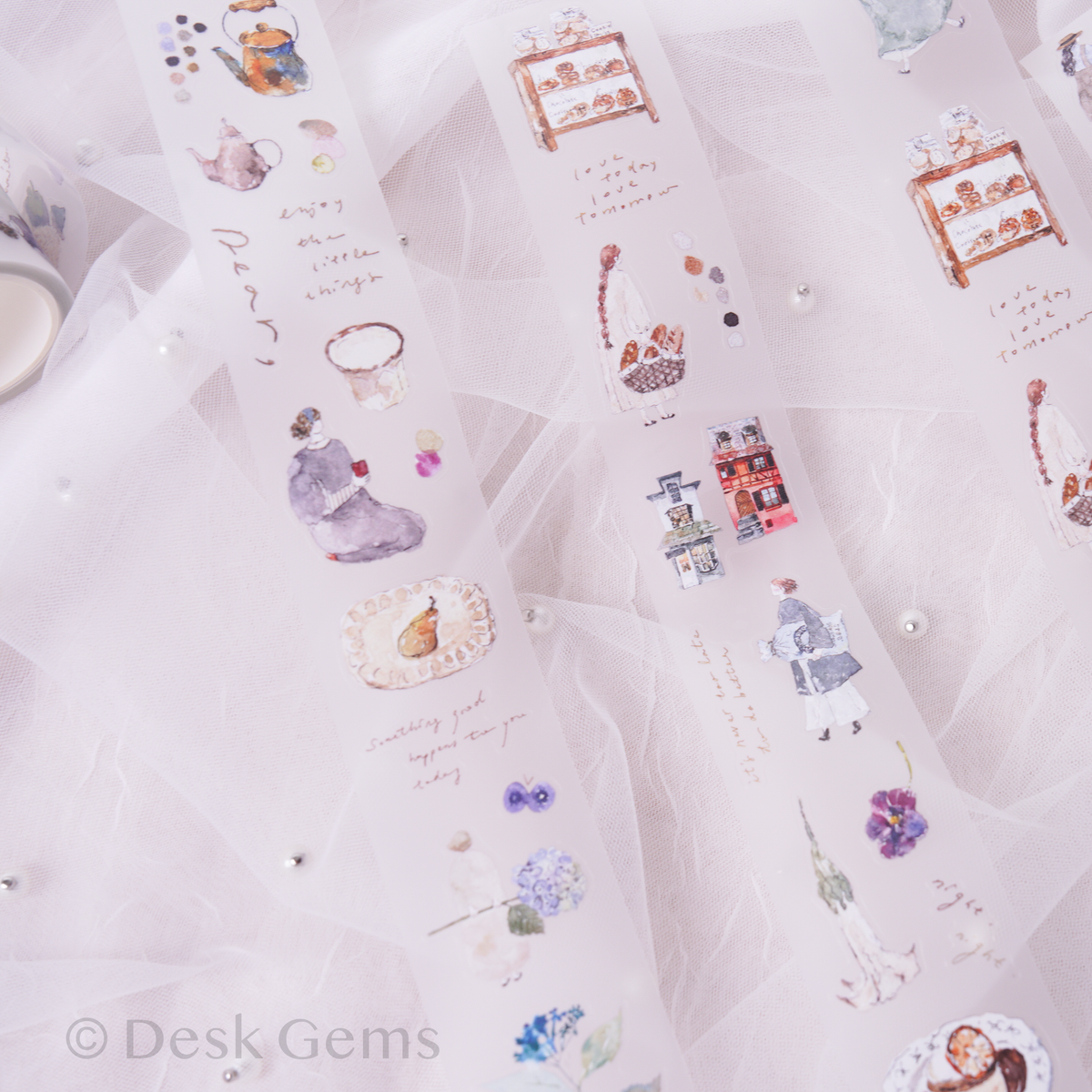 Pion Kiss-cut Matte PET Tape - Mini Girl (Revised Material)