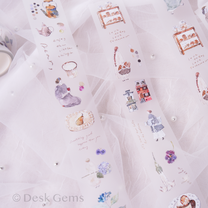 Pion Kiss-cut Matte PET Tape - Mini Girl (Revised Material)