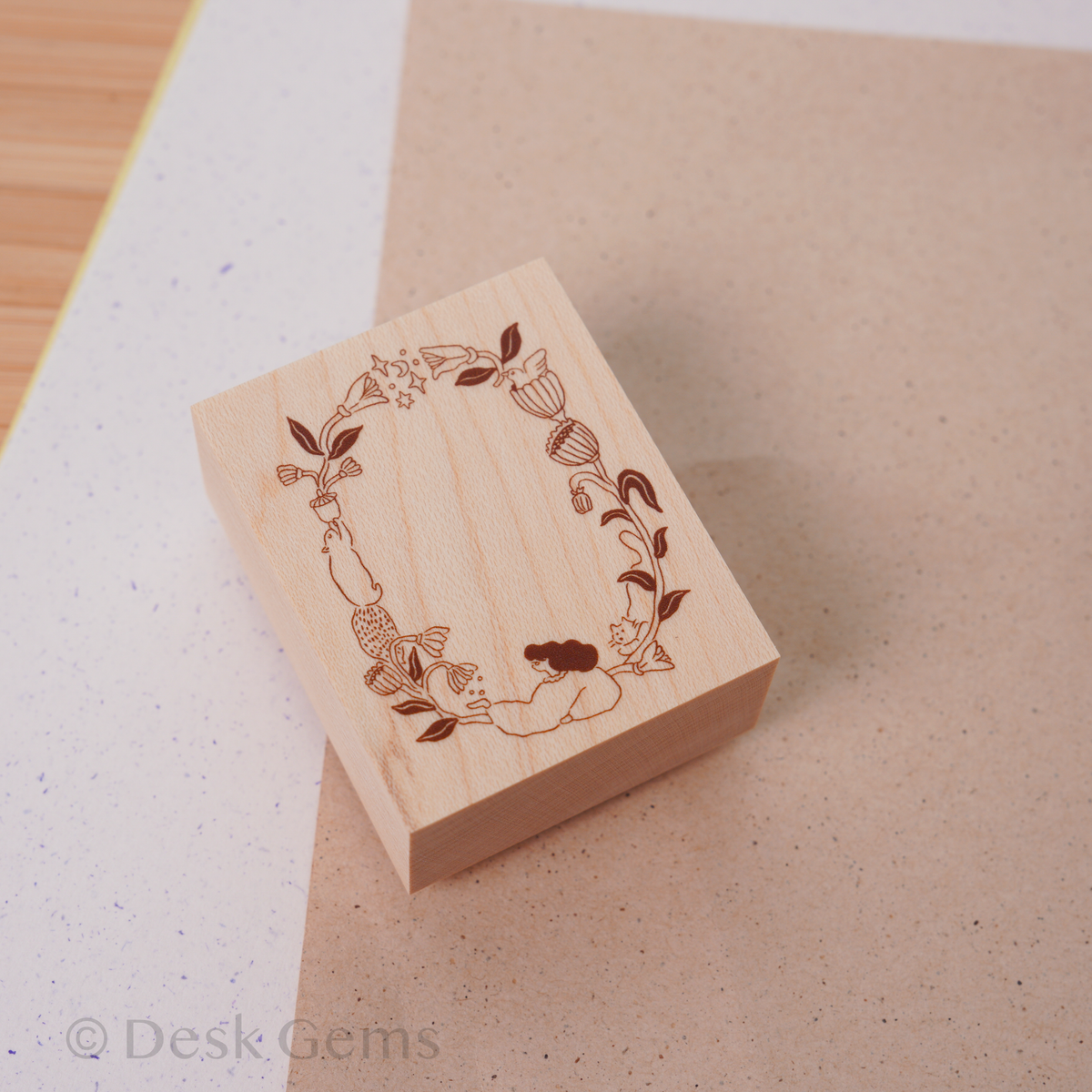 Ivy Snow Original Stamp - Whispering Garden Frame