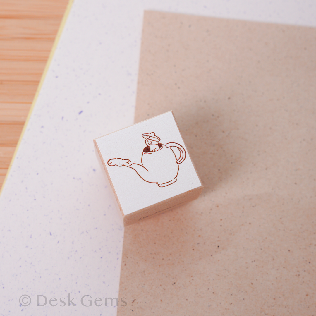 Ivy Snow Original Stamp Set - Blank Date Stamp - Tea Time