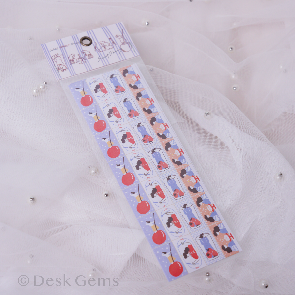 Ivy Snow Label Sticker Sheet - Sweet Sharing
