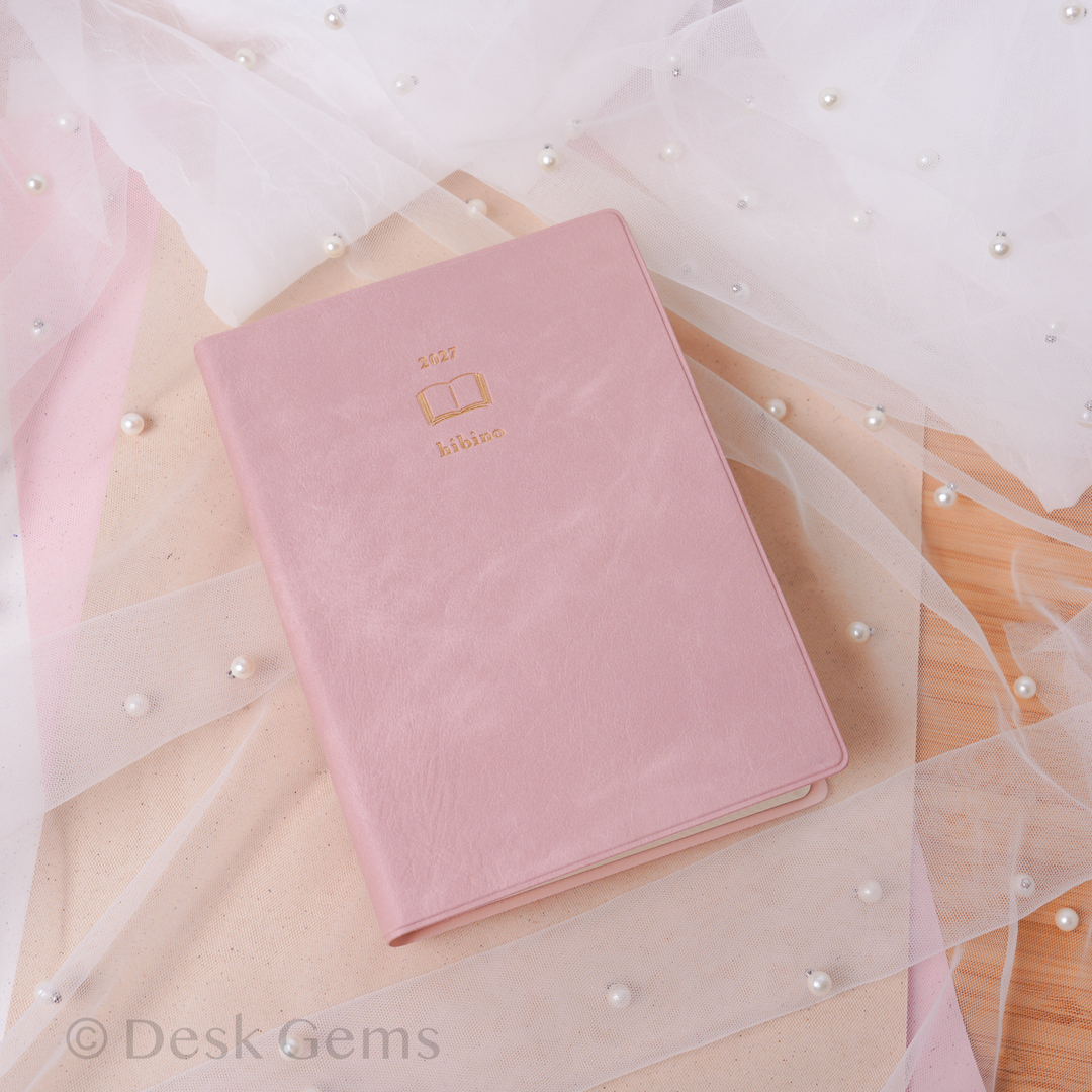 Midori Hibino 2027 Planner - One Day Two Page - Pink