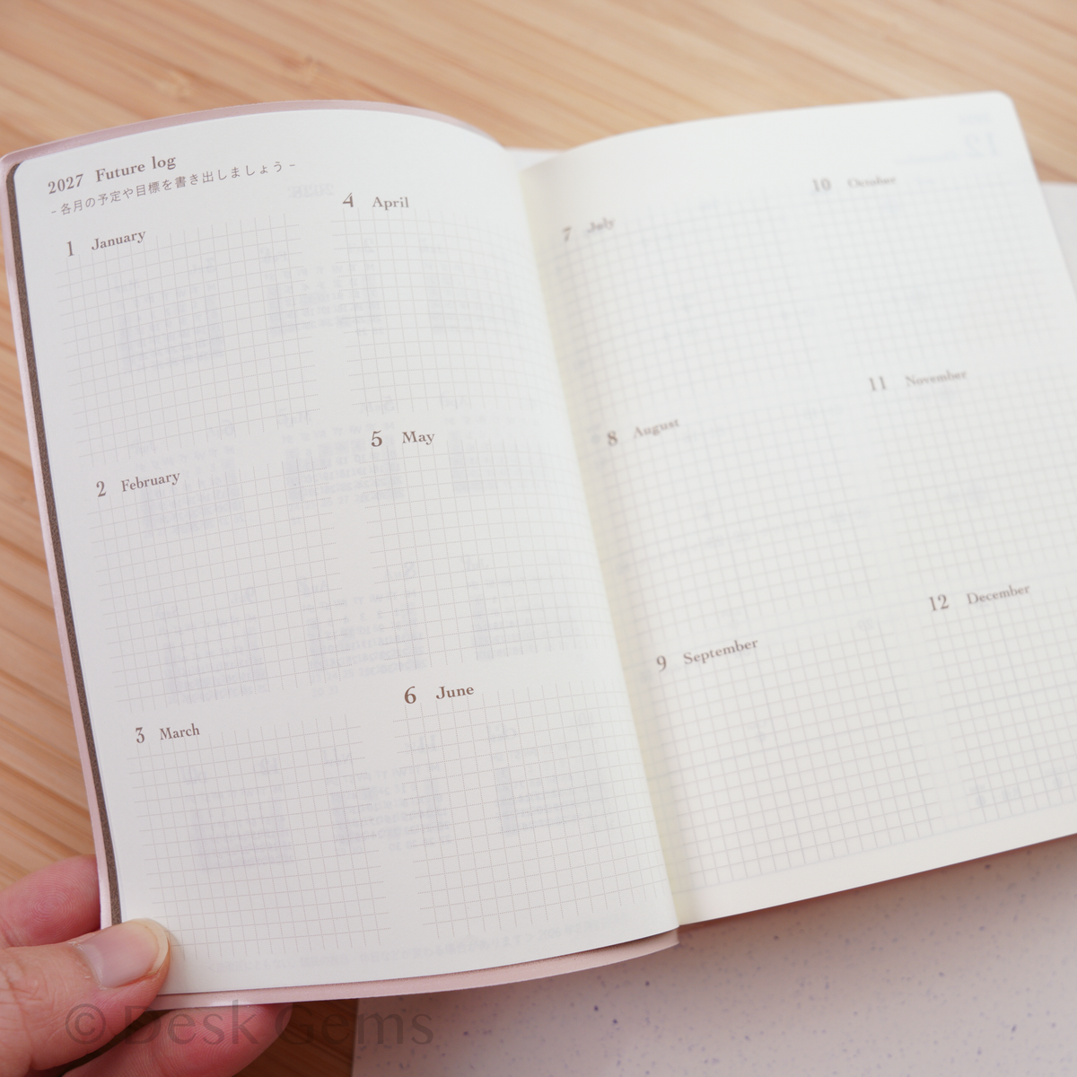 Midori Hibino 2027 Planner - One Day Two Page