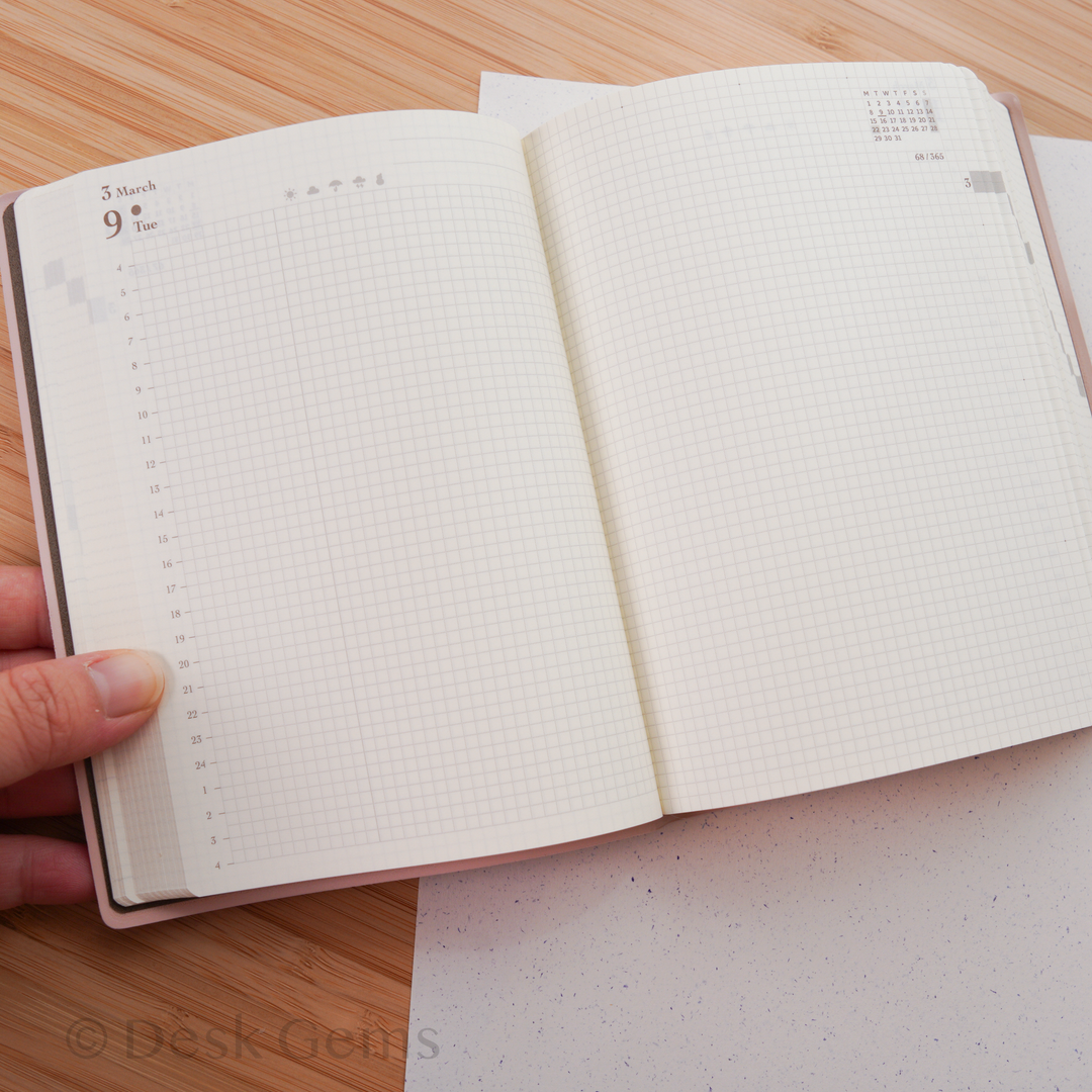 Midori Hibino 2027 Planner - One Day Two Page