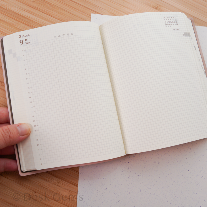 Midori Hibino 2027 Planner - One Day Two Page