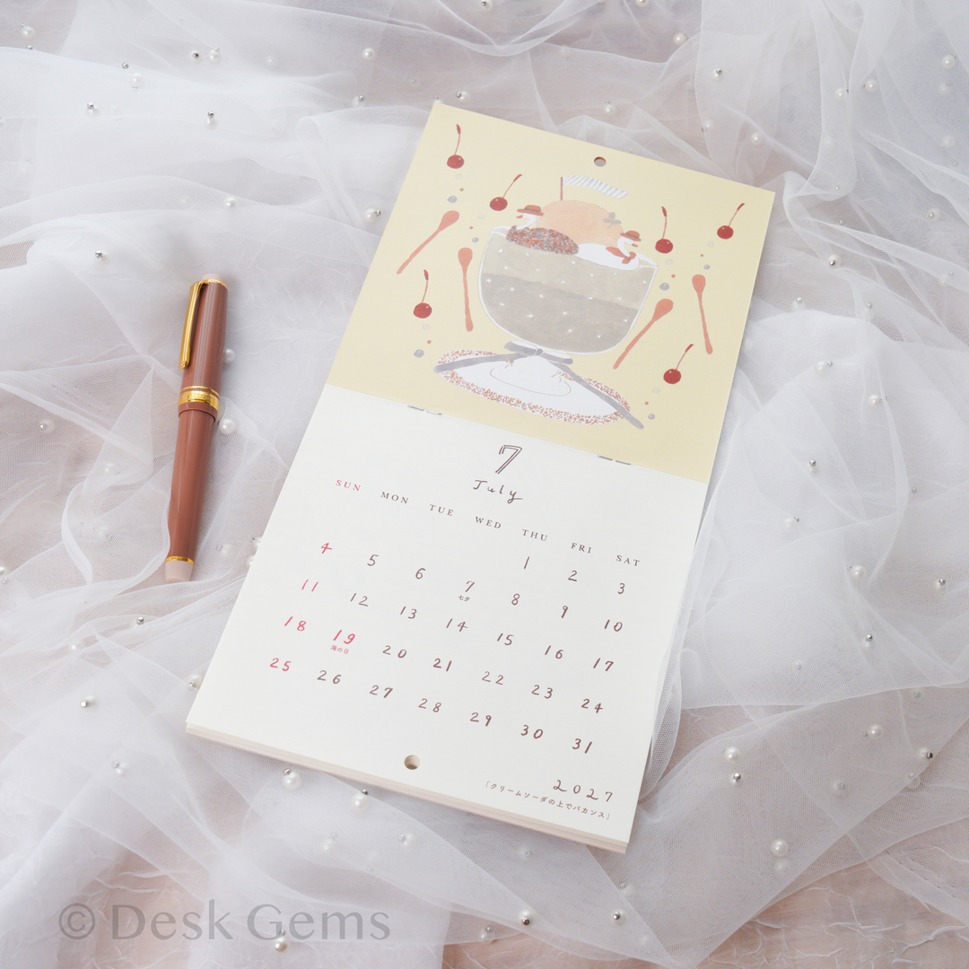 Tobimatsu Shoichiro Small Wall Calendar 2027 - Seasons