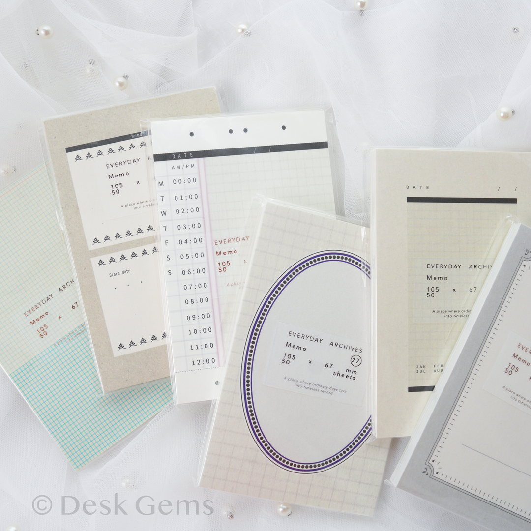 NYRET Design Original Memo Pad (No.25 - No.30) - Everyday Archives