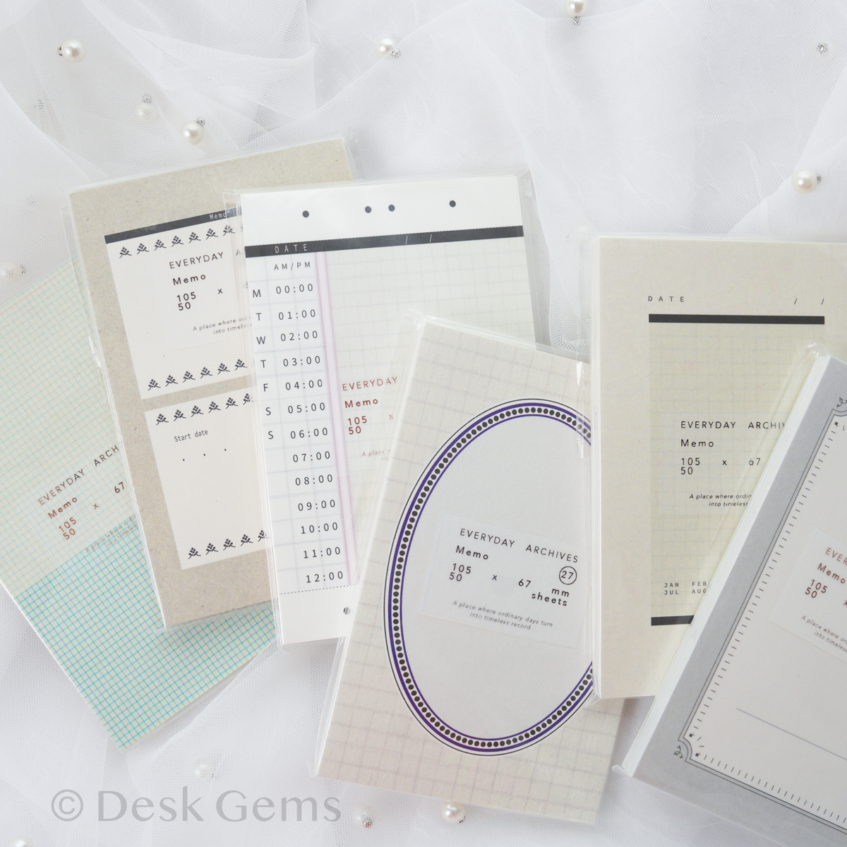 NYRET Design Original Memo Pad (No.25 - No.30) - Everyday Archives