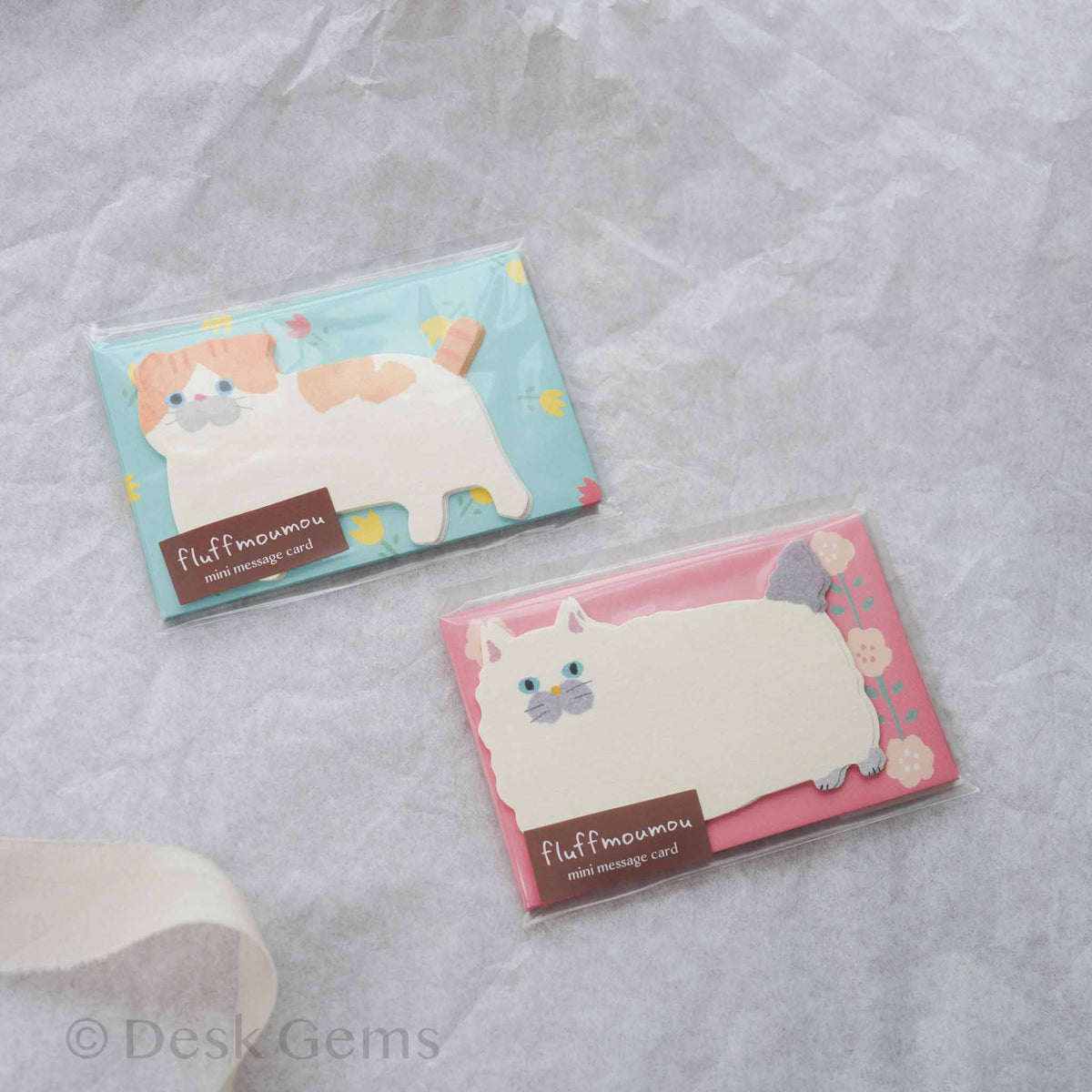 Fluff Mou Mou Mini Message Card Set - Cats