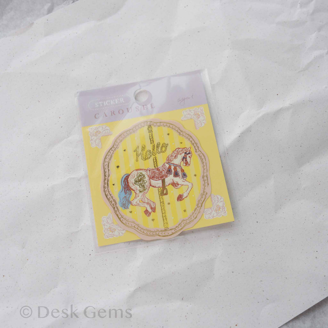 Aya Inoue Foil Large Sticker - Carousel