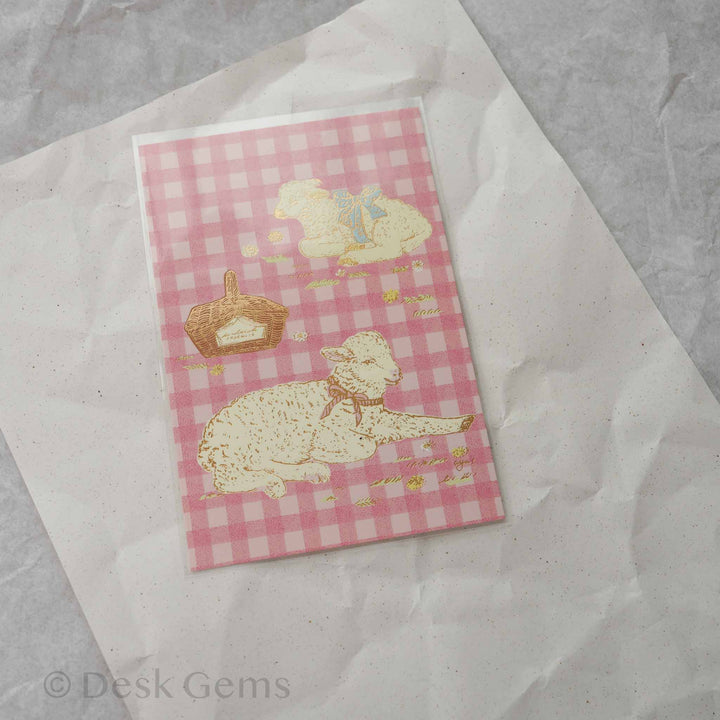 Aya Inoue Foil Postcard - Sheep