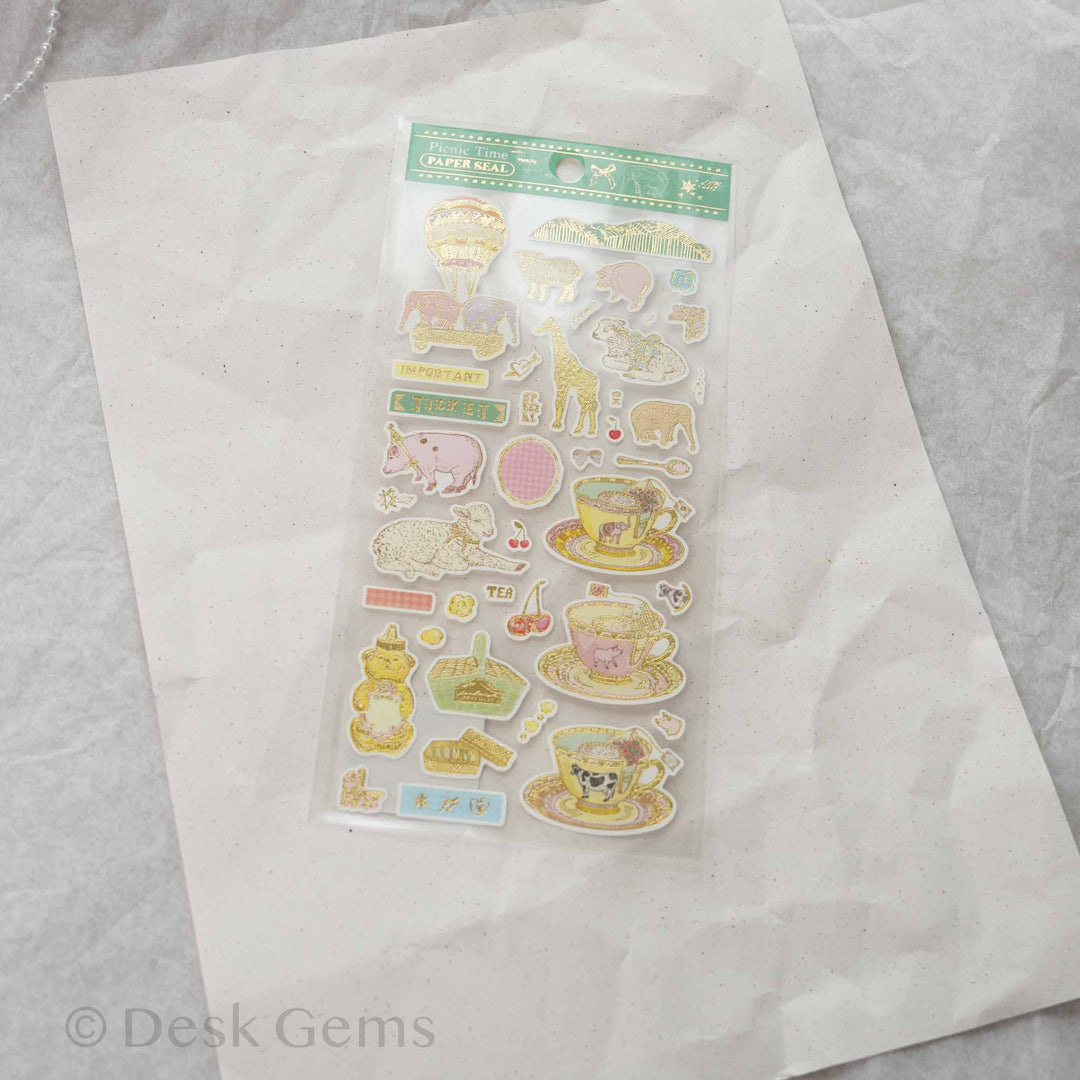 Aya Inoue Foil Sticker - Picnic Time