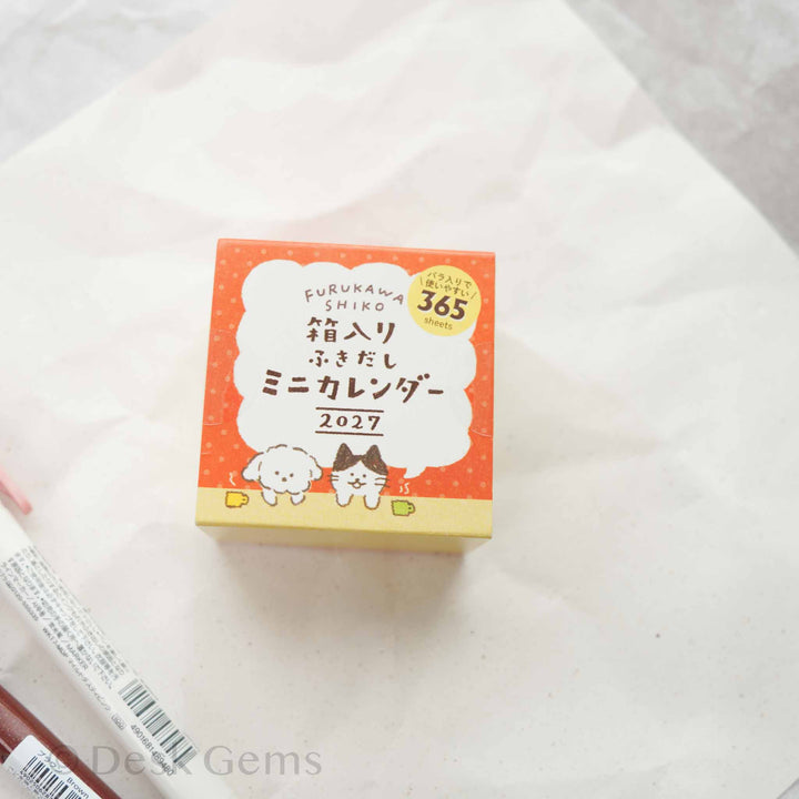 Furukawa Paper Boxed Mini Calendar 2027 - Speech Bubbles