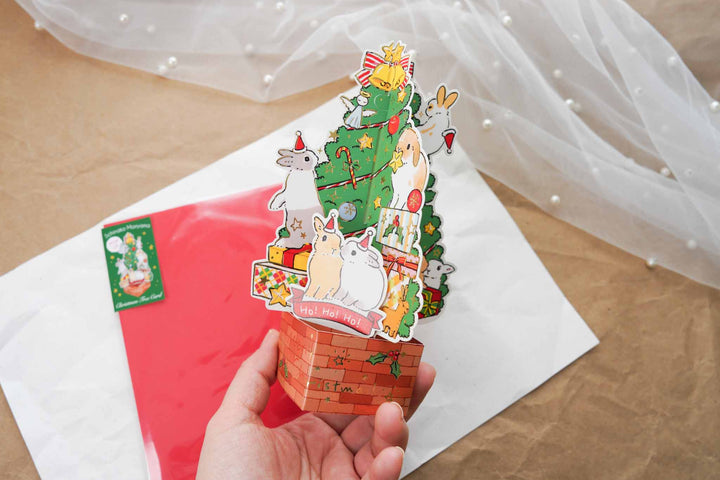 Schinako Moriyama Christmas Pop-up Card - Tree