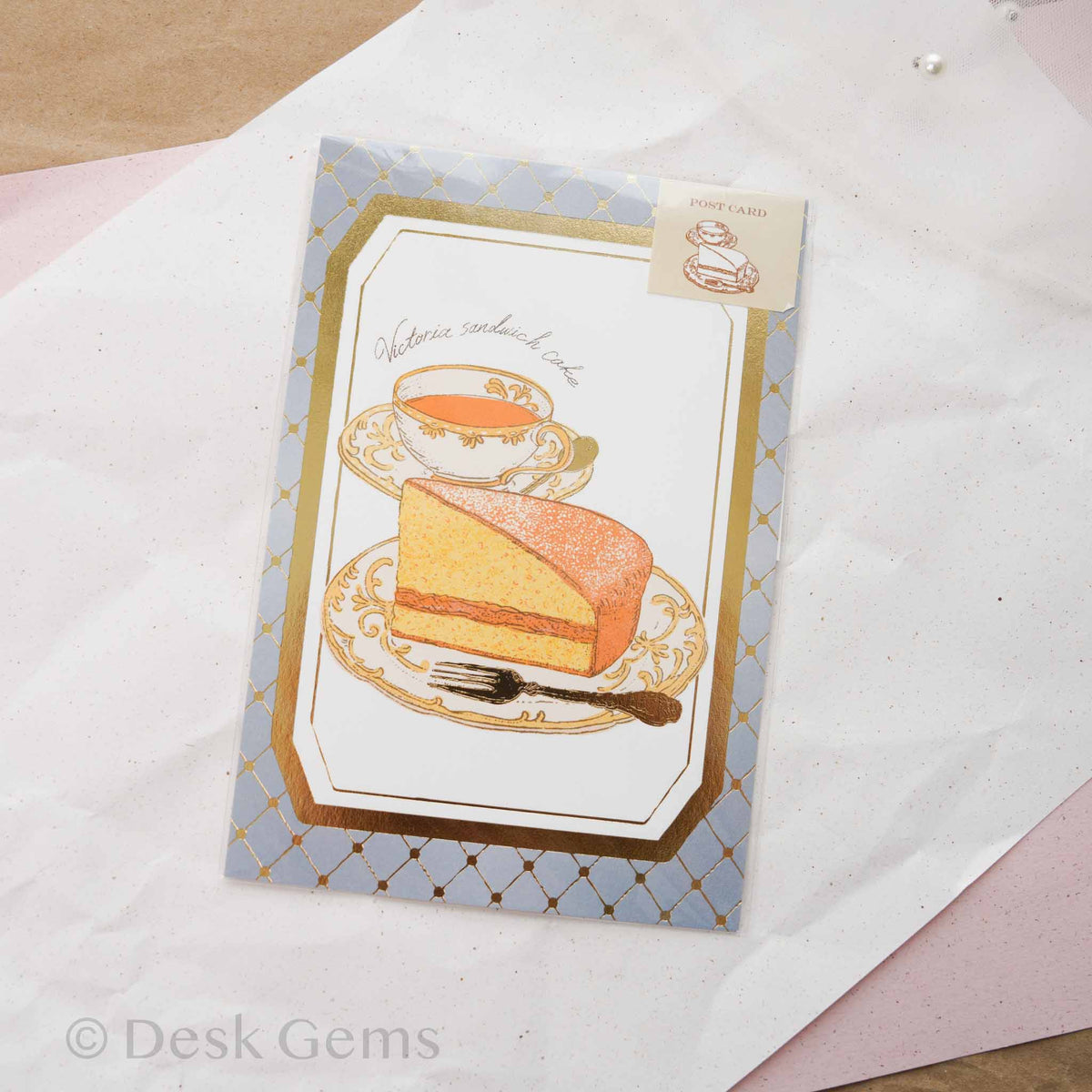 Aya Inoue x Furukawa Paper Victoria cake foil postcard
