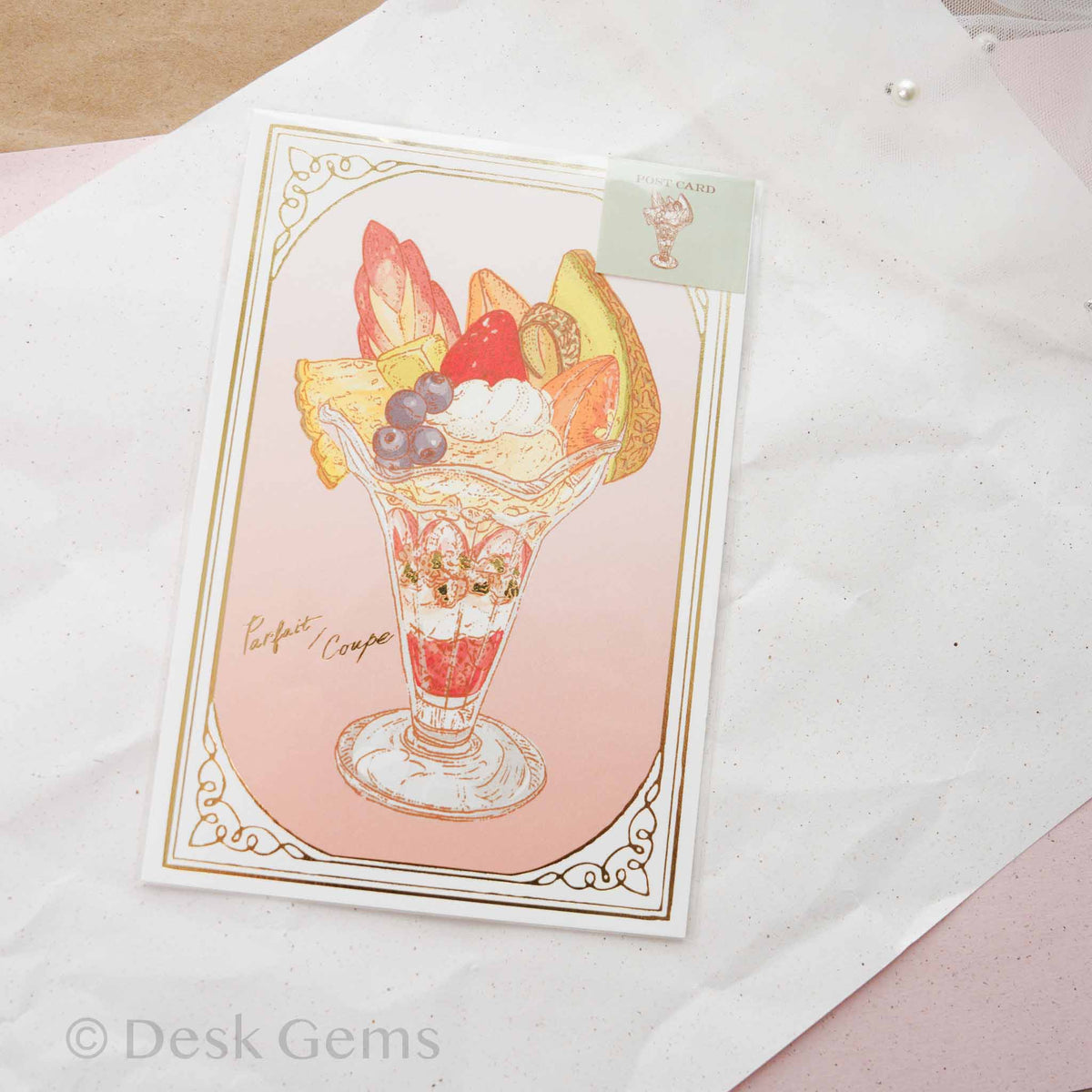 Aya Inoue x Furukawa Paper parfait foil postcard
