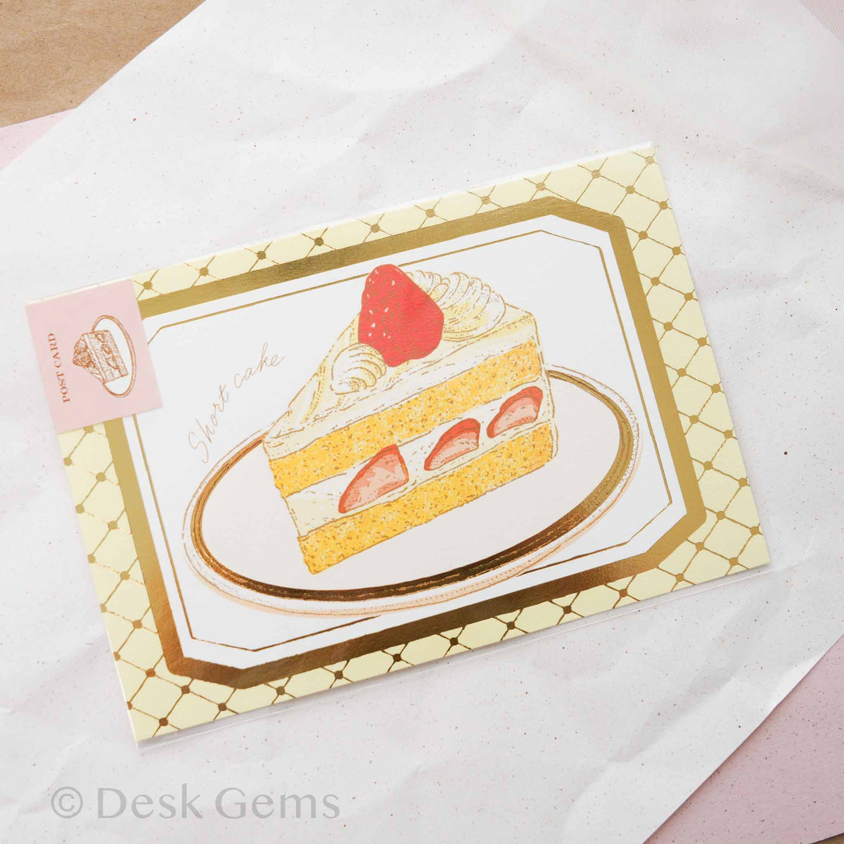 Aya Inoue x Furukawa Paper short cake foil postcard