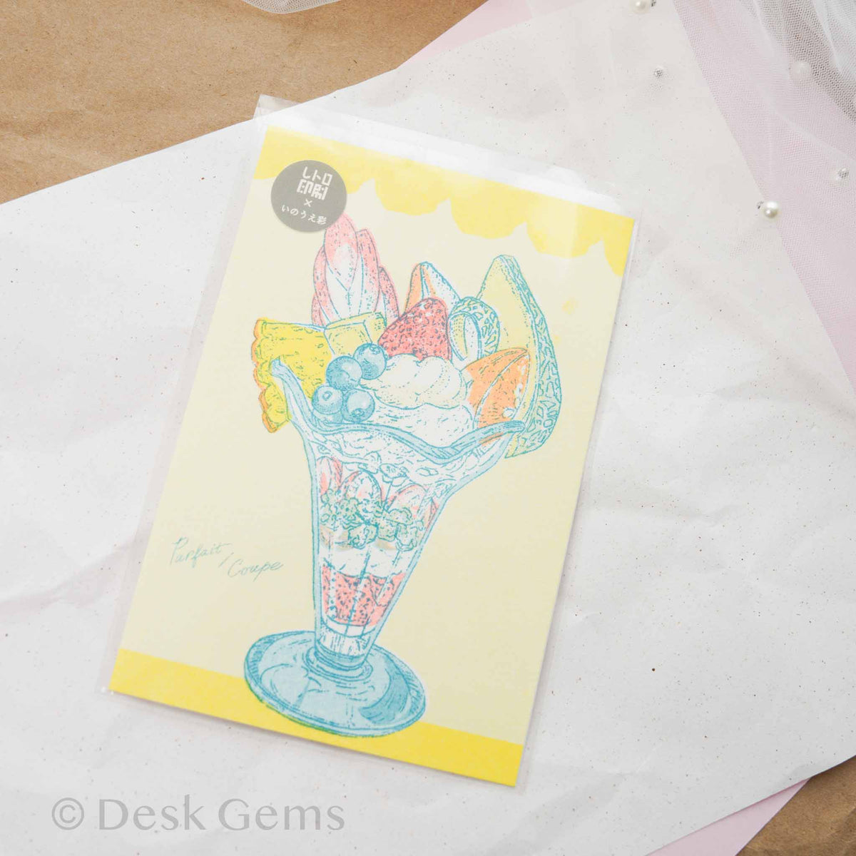Aya Inoue x Furukawa Paper parfait riso postcard
