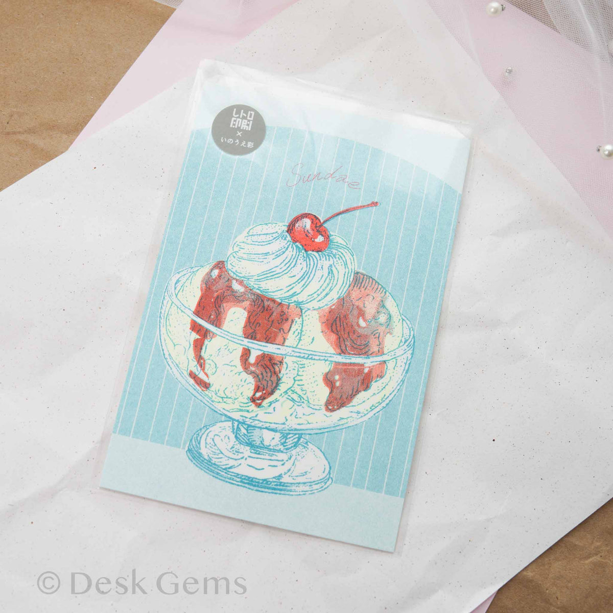 Aya Inoue x Furukawa Paper sundae riso postcard