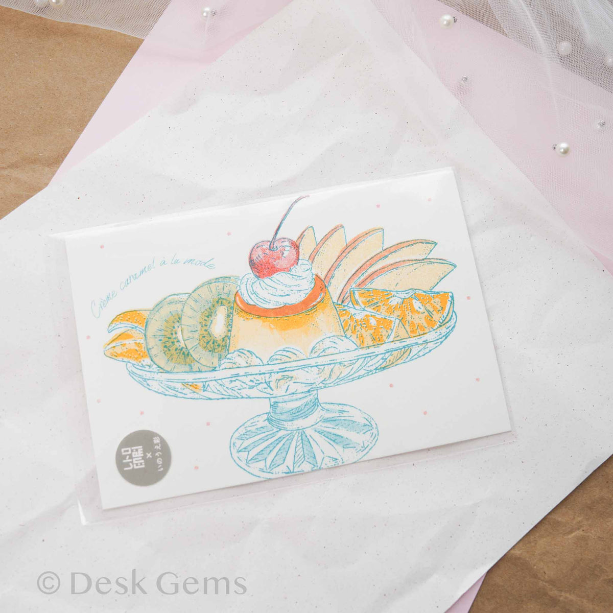 Aya Inoue x Furukawa Paper pudding a la mode riso postcard