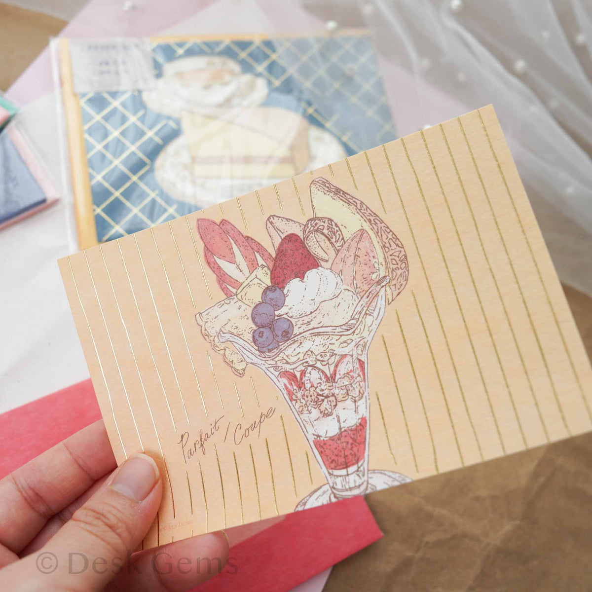 Aya Inoue x Furukawa Paper parfait mini letter set writing paper