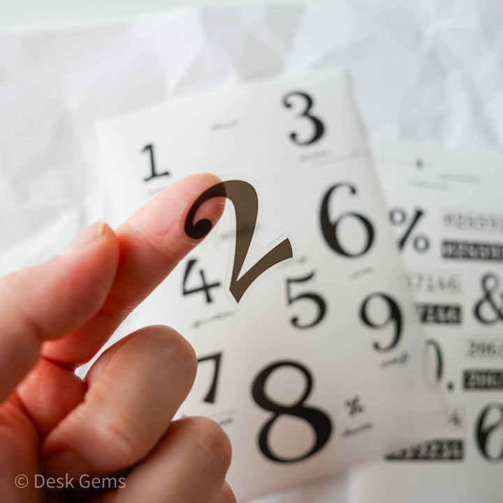 Desk Gems Studio Original Stickers - Numbers