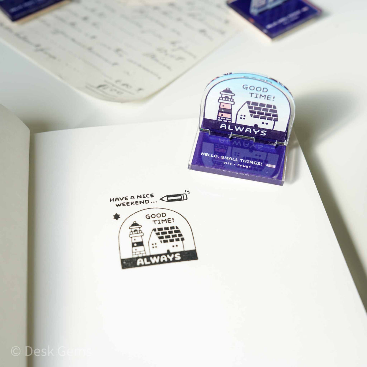 Eric Small Things x Acrylic Rubber Stamp - Lighthouse