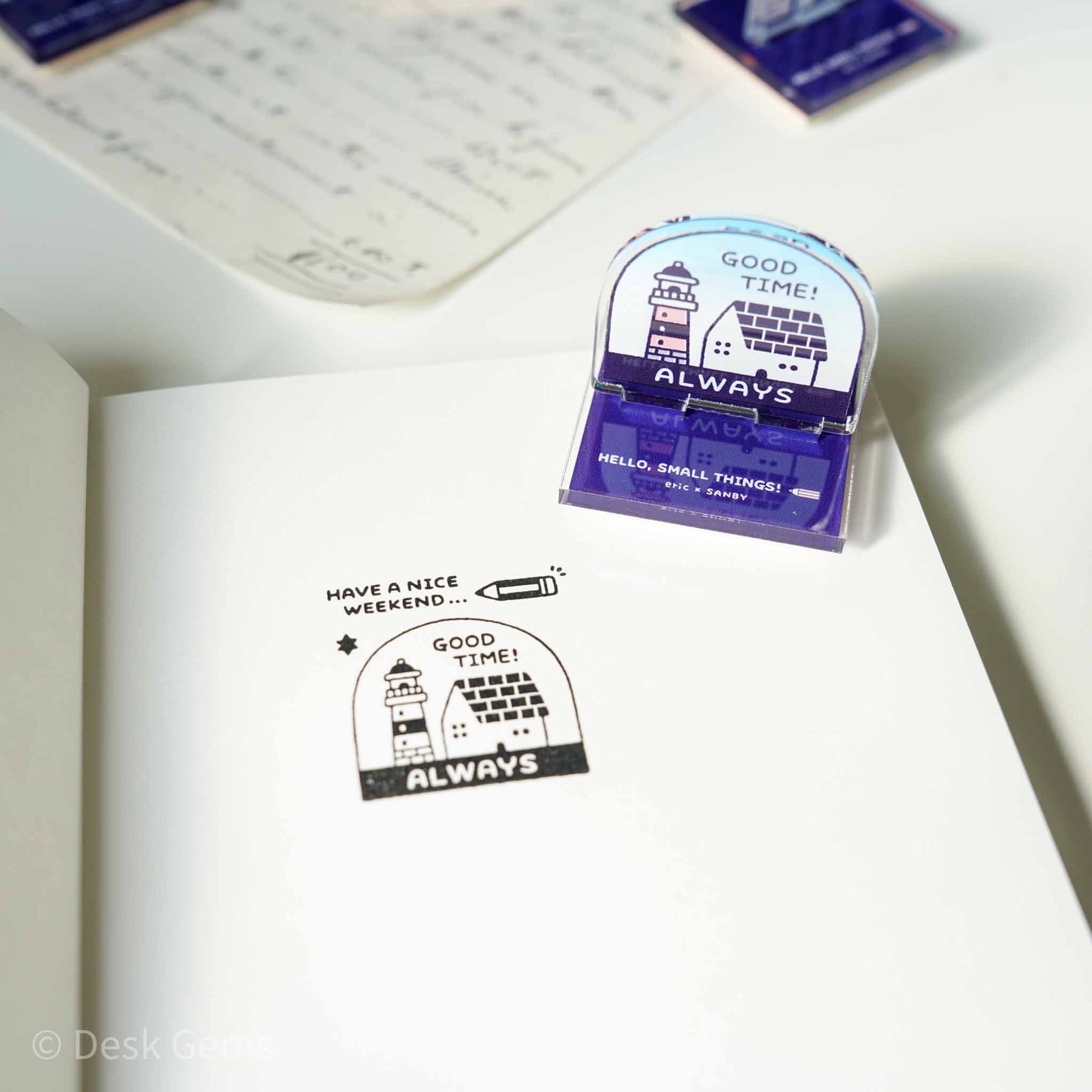 Eric Small Things Eric Small Things x Acrylic Rubber Stamp – Desk Gems