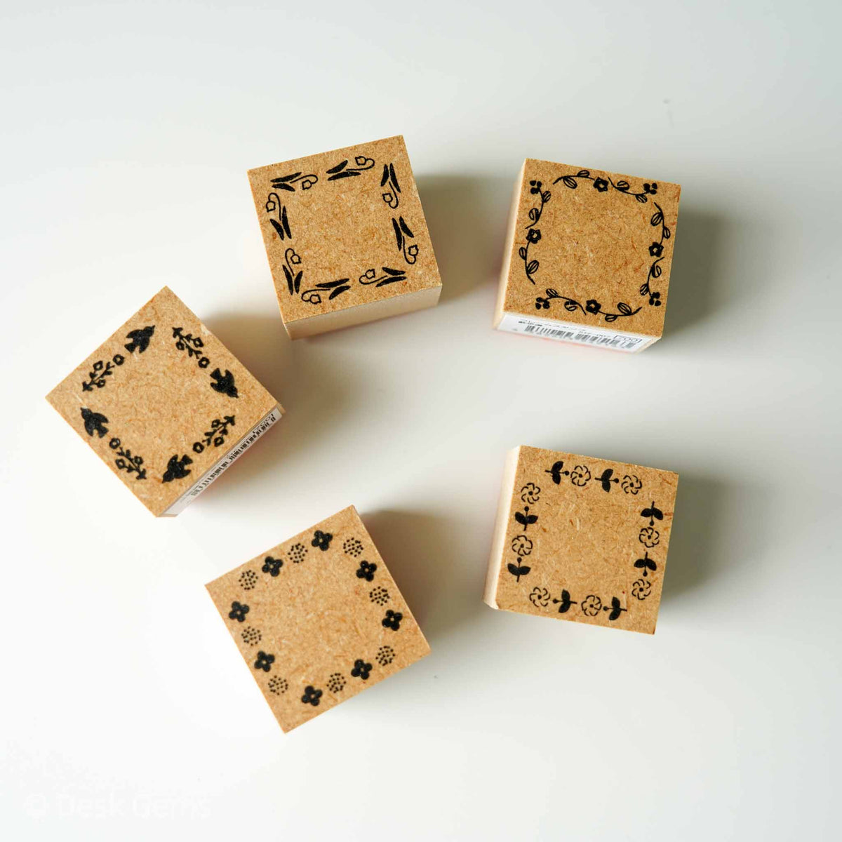 Seitousha Flower Frame Rubber Stamps 