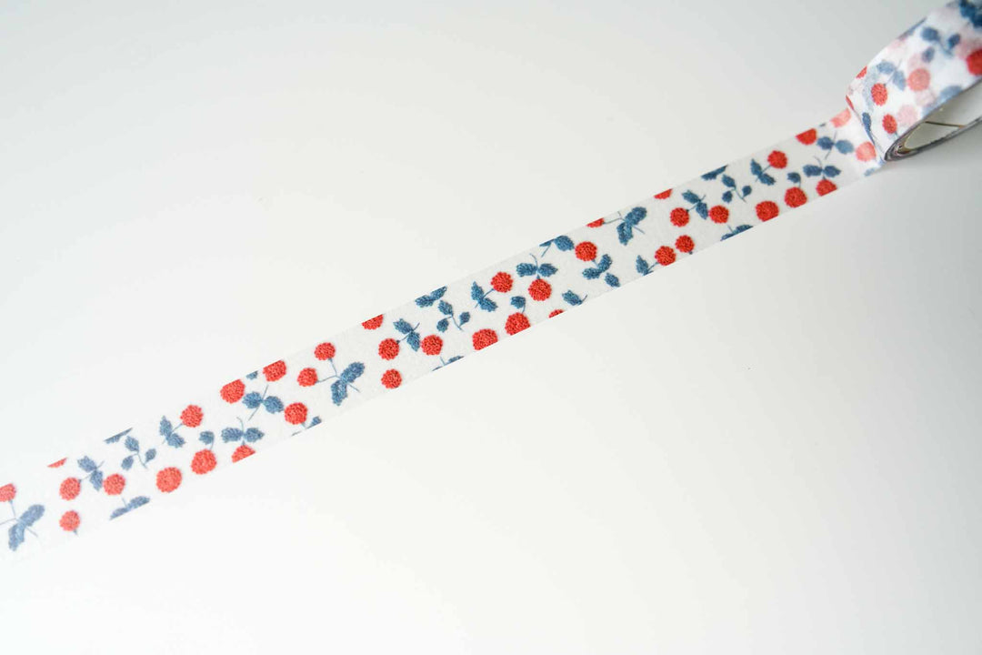 Seitousha Limited Edition Washi Tapes - Embroidery Patterns (2023 New!) - Raspberry 
