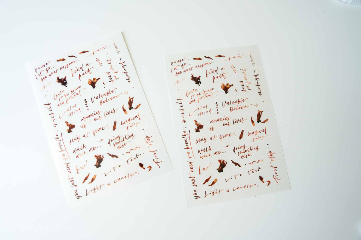 Mr. Eggplant Transfer Sticker - Kapok Flower