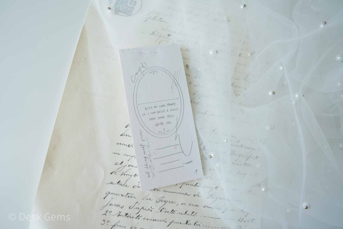 Mr. Eggplant tracing paper memo note - Note to Self II