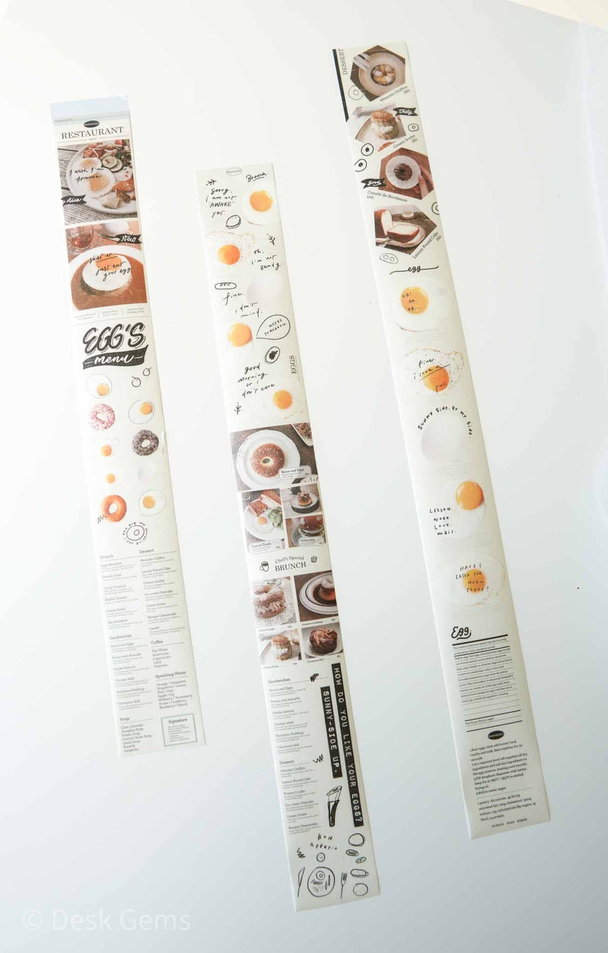 Mr. Eggplant Original Washi Tape  - Egg's Menu
