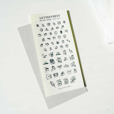 Littlelu Letterpress Sticker 