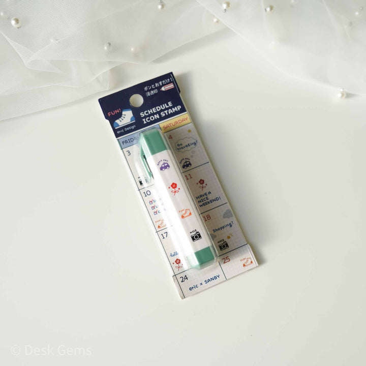 Eric Small Things x SANBY Self-Inking Schedule Icon Stamp  - Enjoy - 04