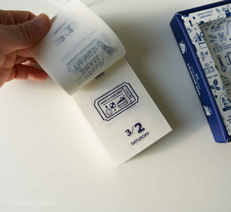 Eric Small Things x Shinnippon 2way Calendar (Tearoff Type) 2024