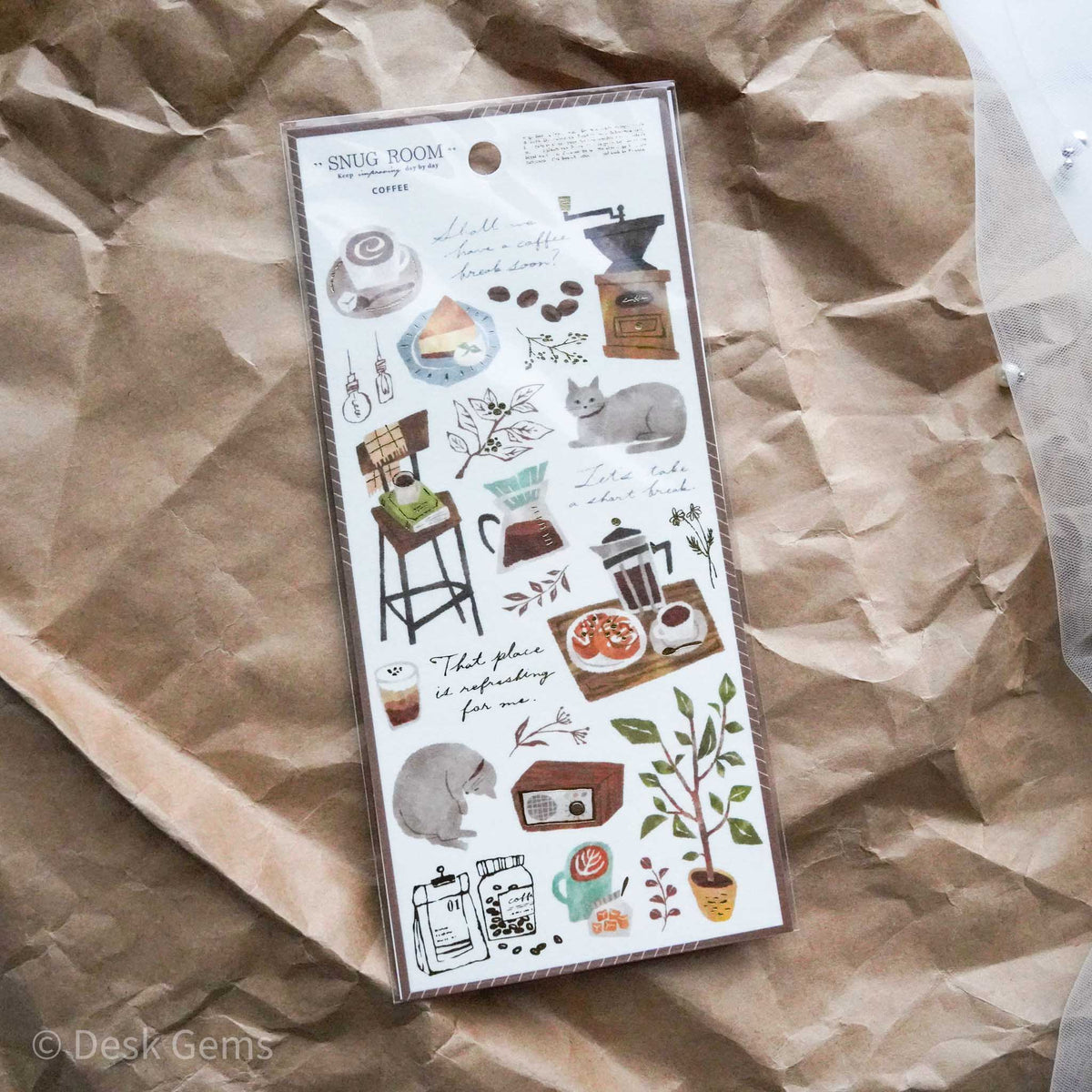Mind Wave Snug Room Stickers - Coffee