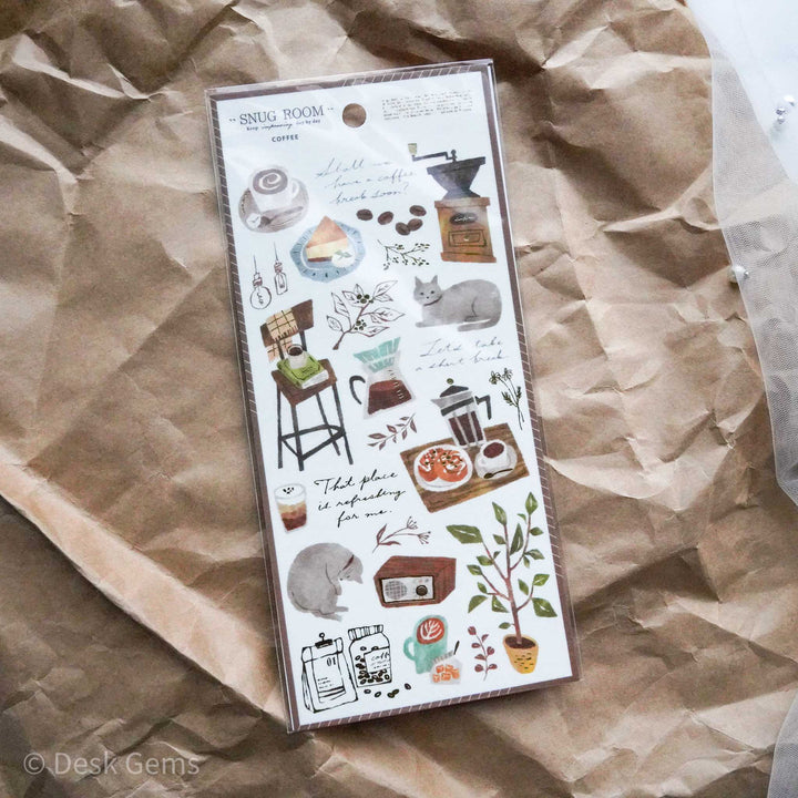 Mind Wave Snug Room Stickers - Coffee