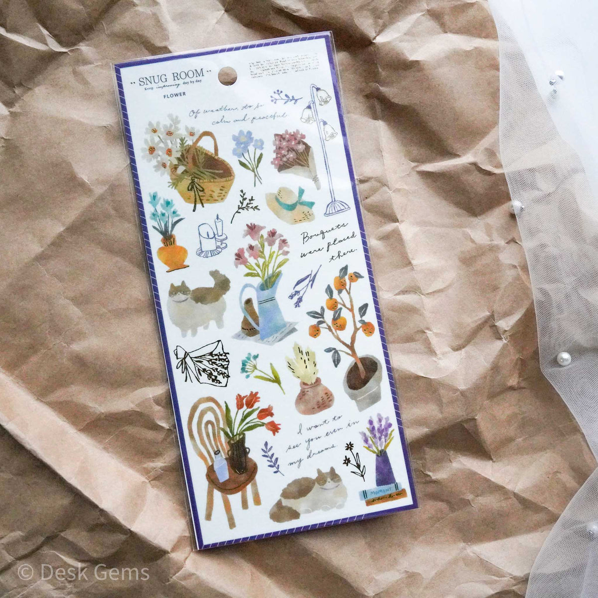 Mind Wave Snug Room Stickers - Flower