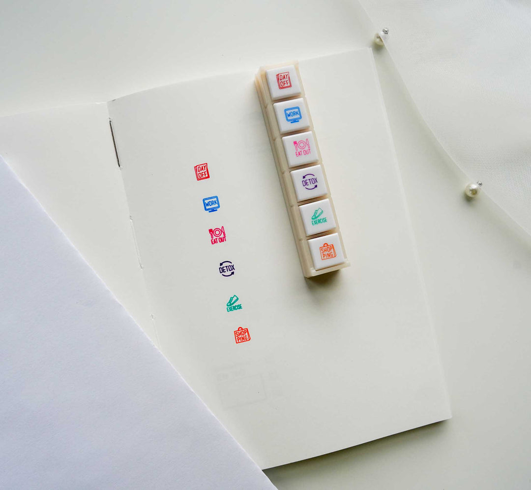 Kodomo No Kao Pochitto6 Portable Push-button Stamp - Life Schedules
