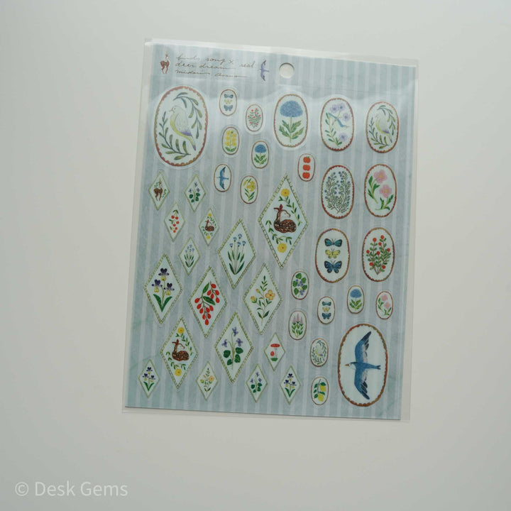 Cozyca x Midori Asano PET Stickers - Kitchen Utensils - Bird Song